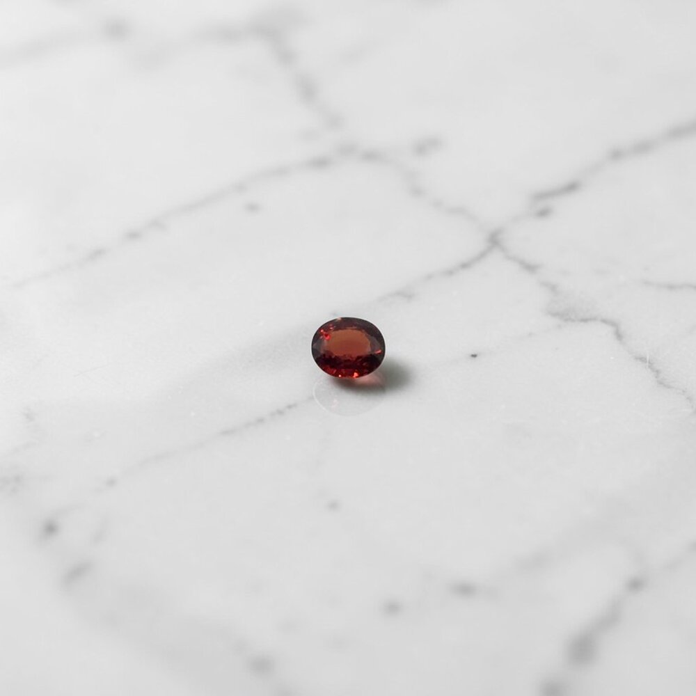 1.30 Carat Oval Burmese Red Spinel Gemstone - Live Show Listing